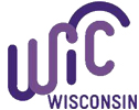 WIC logo: letters in purple with a half-circle above the 