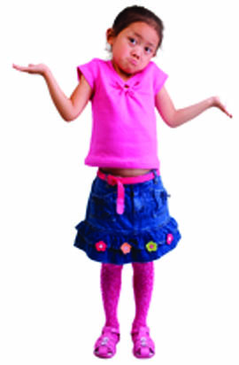 Young Girl shrugging shoulde. rpage 18