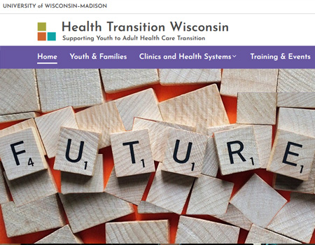 Health transition Wisconsin web page
